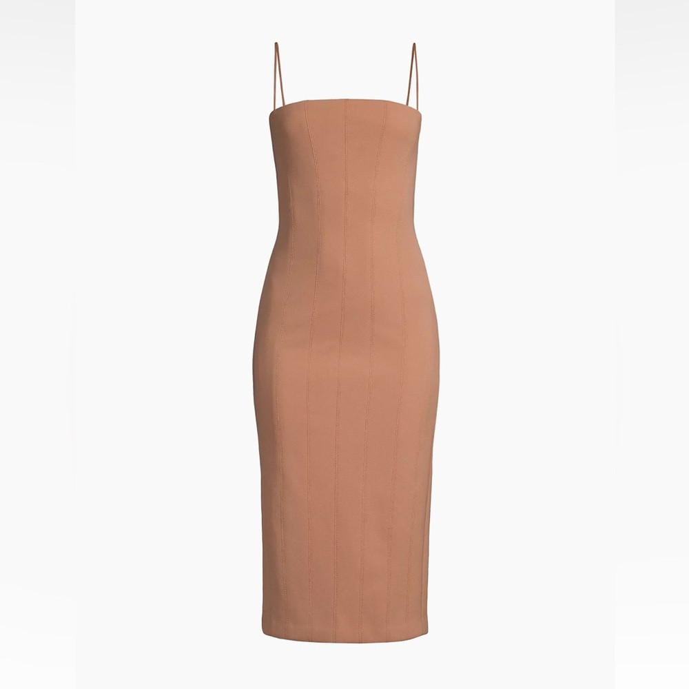 Misha Irisa Crepe Midi-Dress